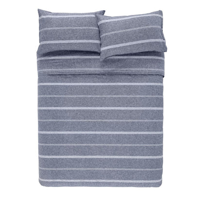 Balmoral Navy Quilt Cover Set BED LINEN KAS AUSTRALIA 
