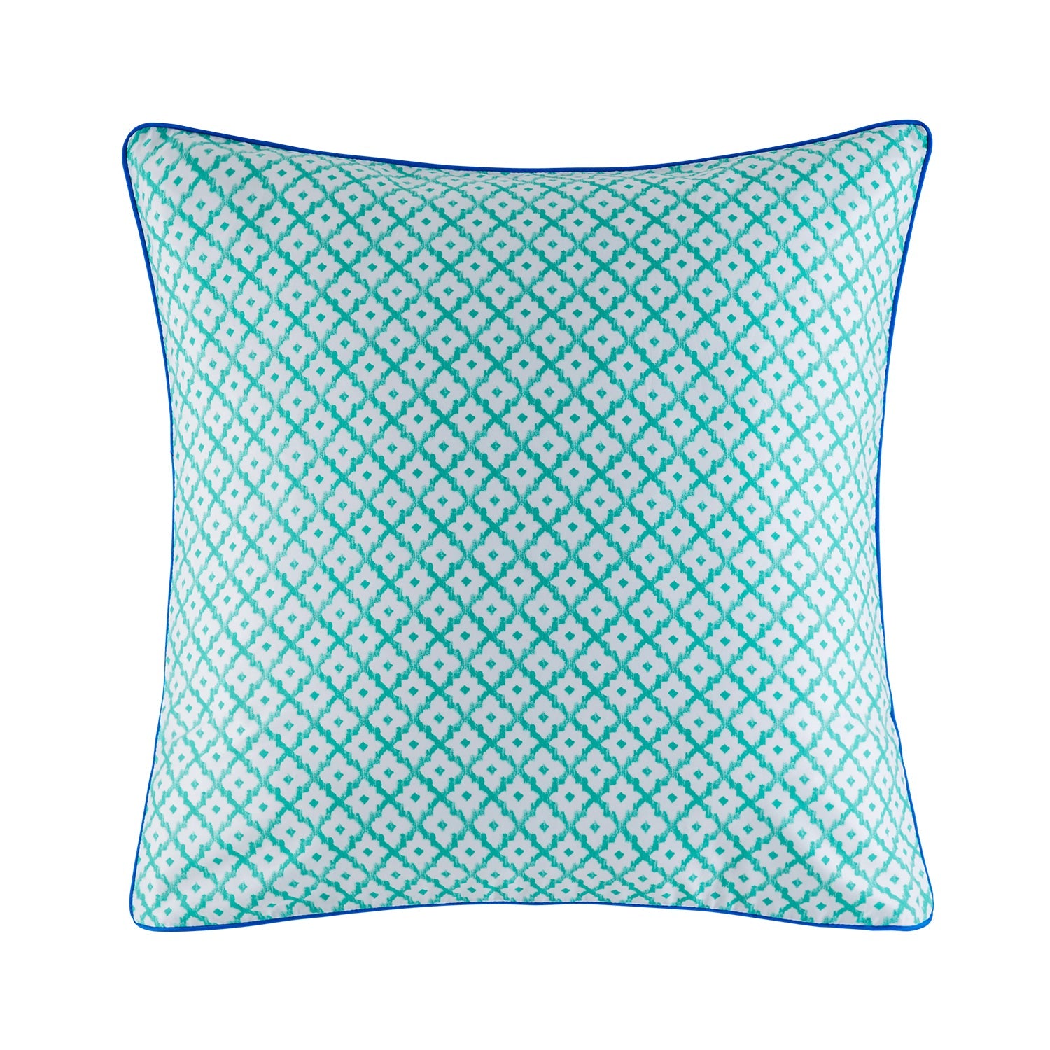 Janina Euro Pillowcase EURO PILLOWCASE KAS AUSTRALIA Teal Square 65x65cm