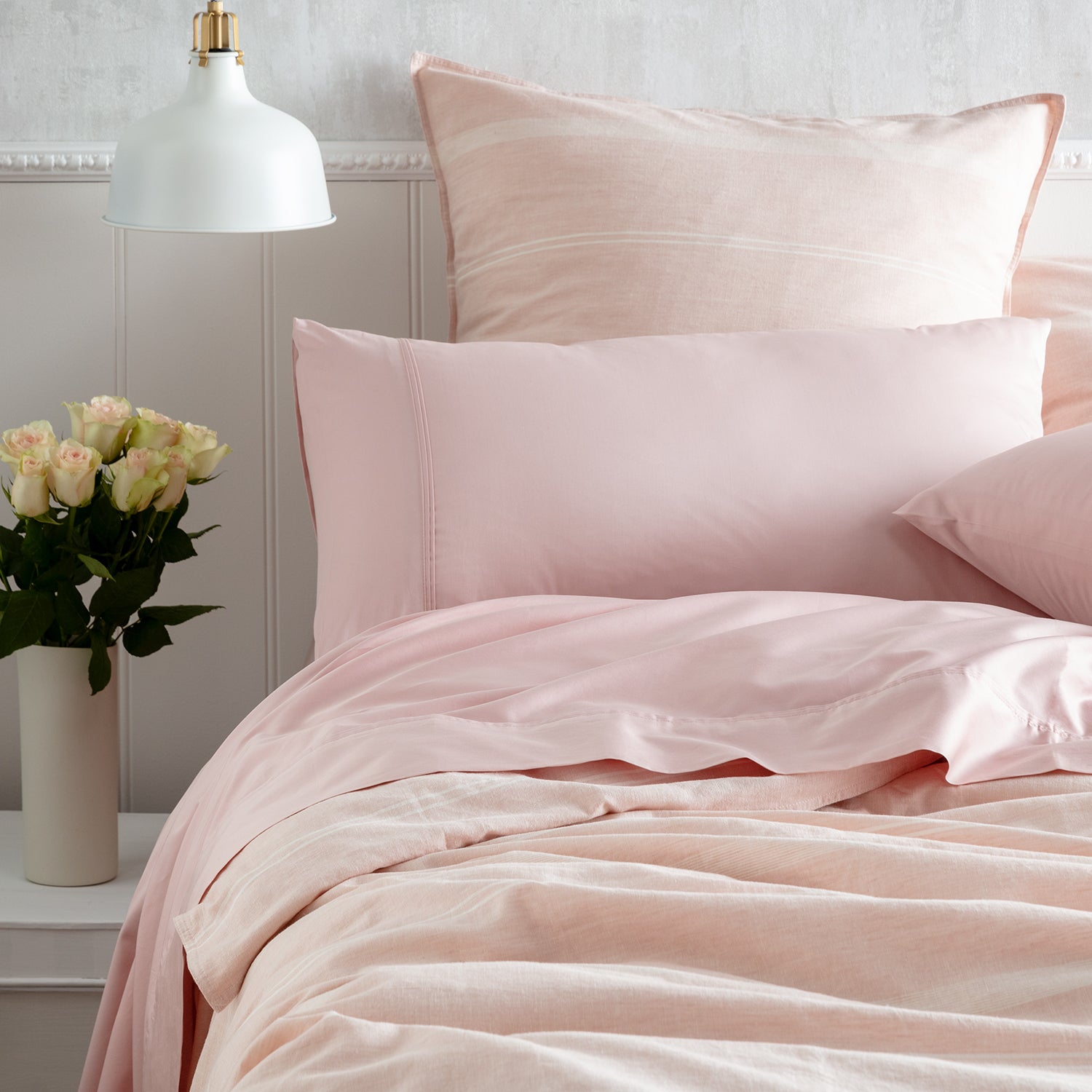 Kas Blush Sheet Set SHEET SET KAS AUSTRALIA 