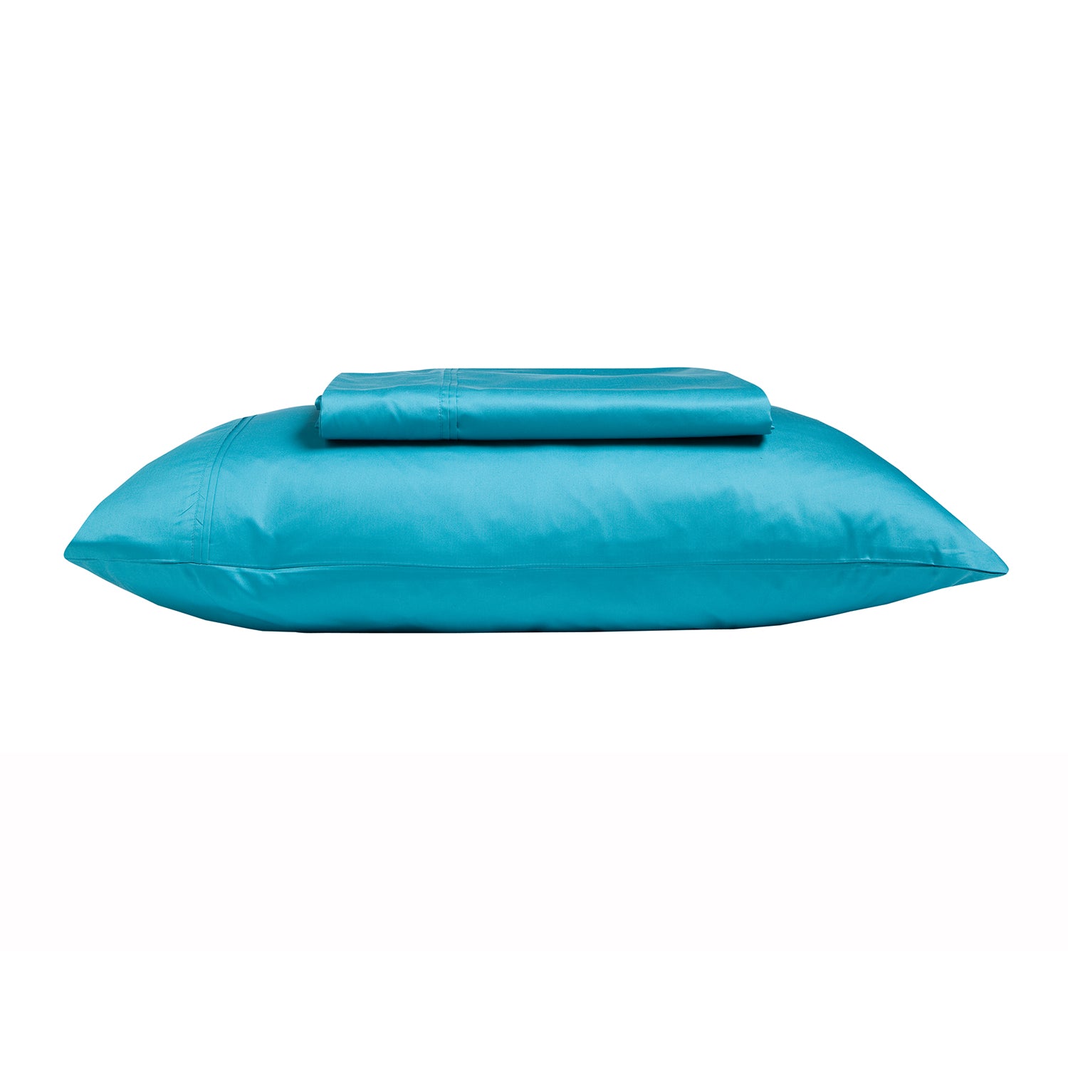 Kas Teal Sheet Set SHEET SET KAS AUSTRALIA Teal Double Flat:230x260cm, Fit:140x190x50cm + 2pc