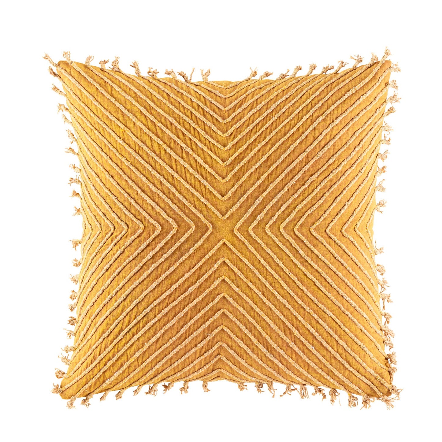 Oscelate Cushion CUSHION KAS AUSTRALIA Mustard Square 50x50cm