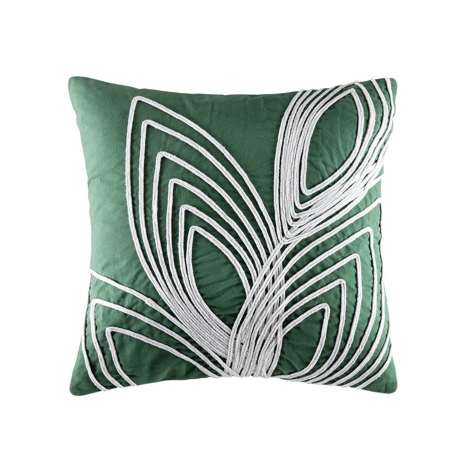 Rala Cushion Cushion KAS AUSTRALIA Green Square 50x50cm