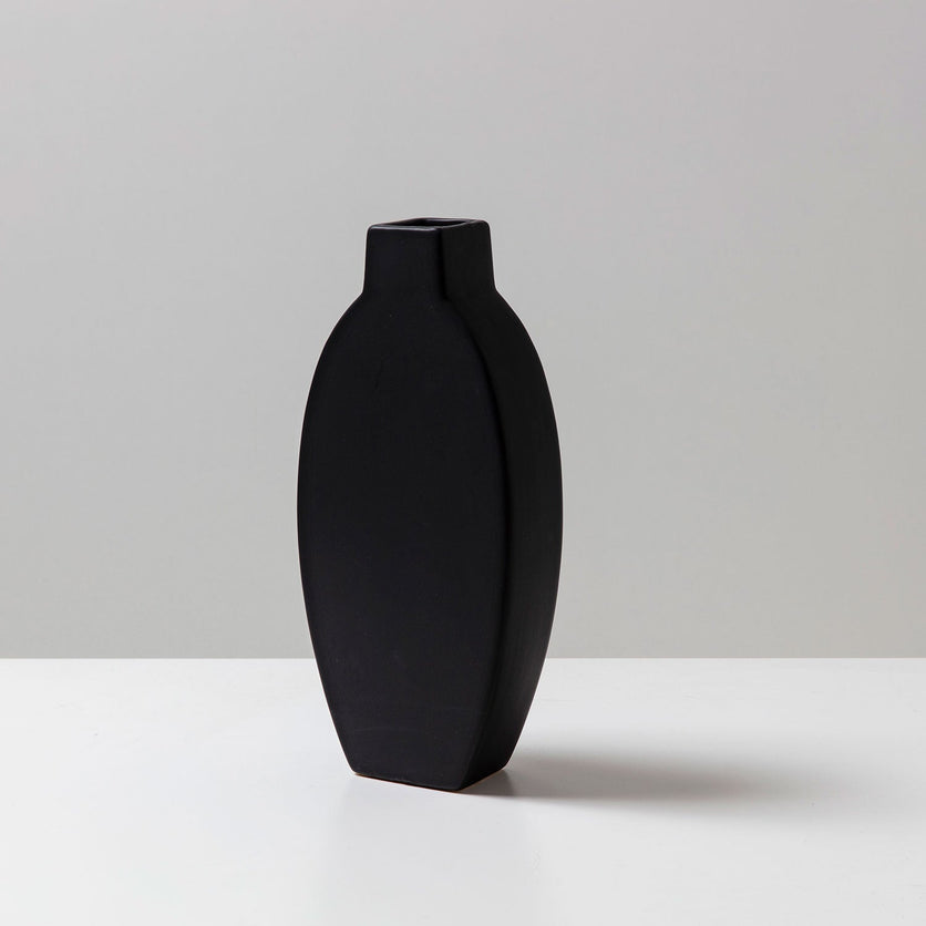 Solo Vase DECORATOR BEN DAVID BY KAS Black One Size 14.7x6.8x33cm