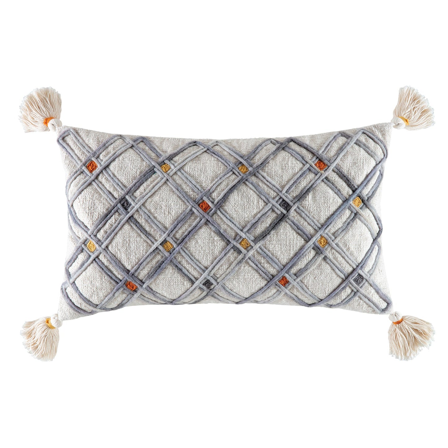 Zinna Cushion Cushion KAS AUSTRALIA Natural Rectangle 40x60cm