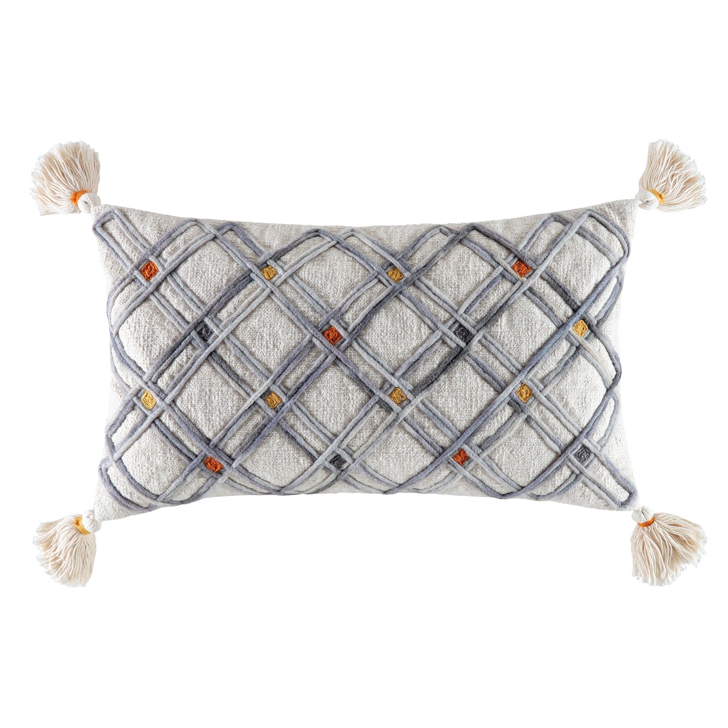 Zinna Cushion Cushion KAS AUSTRALIA Natural Rectangle 40x60cm
